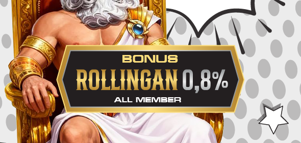 Bonus Rollingan Mingguan 0,8%
